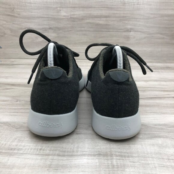 Allbirds Sneakers Mens 9 Black Merino Wool Runners Lace Up Shoes main image 9
